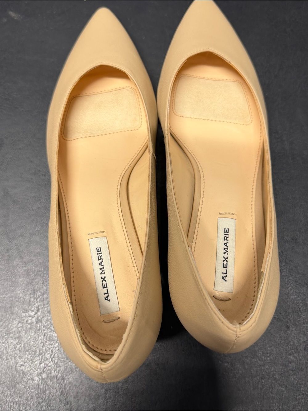 Alex Marie Nude Pointed Toe Kitten Heel Pumps Women’s Size 6 Classic Career